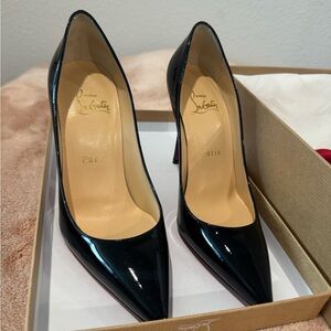 Christian Louboutin Black Patent Leather Pumps